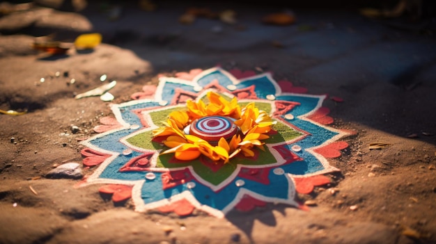 Kolam mandala India traditie