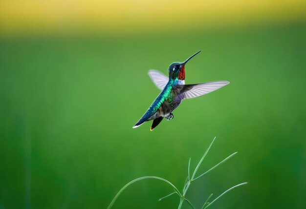 Foto kolibrie in vlucht