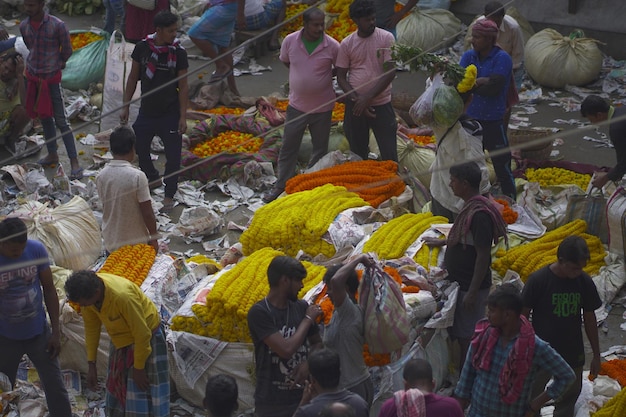 kolkata flower market