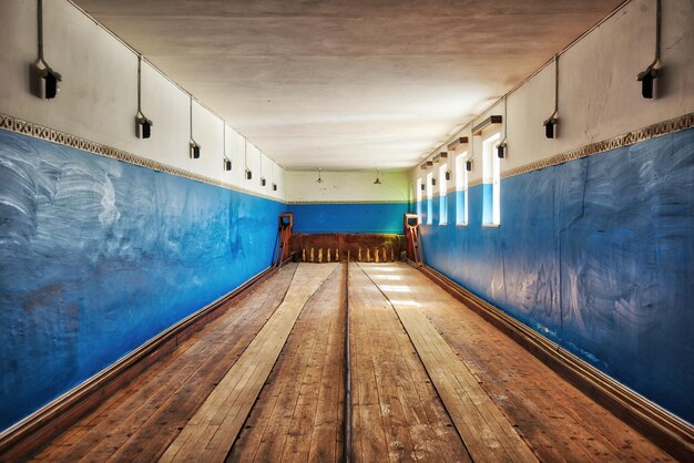 Foto kolmanskop verlaten diamantmijn in zuid-namibië genomen in januari 2018