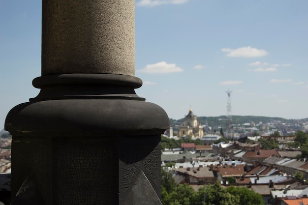 Foto kolom elizabeth kathedraal in lviv