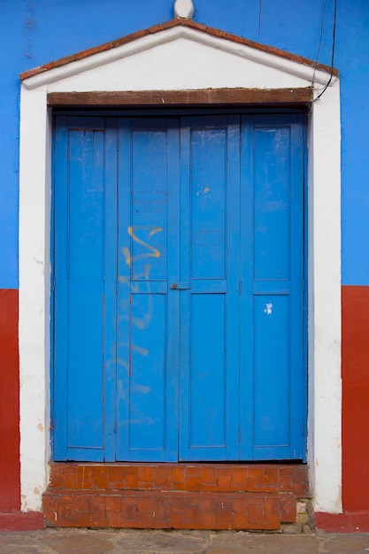 Koloniaal huis in La Candelaria Bogota Colombia