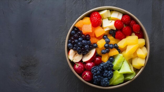 Kom met gezond tropisch fruit