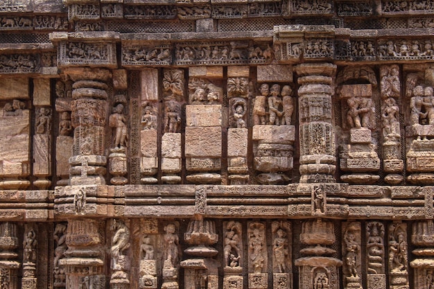 Photo konark sun temple the black pagoda