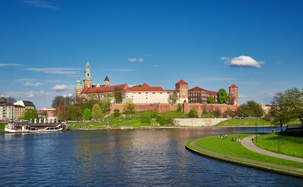 Koninklijk kasteel wawel landschap