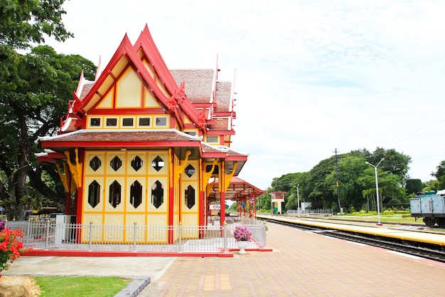 Koninklijk paviljoen bij het station van Hua Hin, Thailand