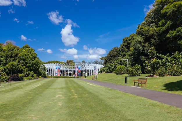 Koninklijke Botanische Tuin op een warme herfstmorgen in Sydney New South Wales Australië