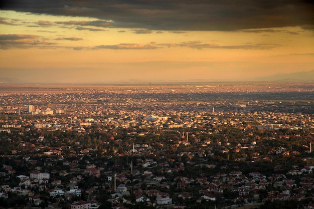 Konya City at Sunset