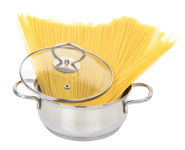 Kook de spaghetti in de pan