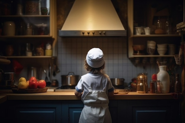 Kook kinderkeuken Genereer Ai