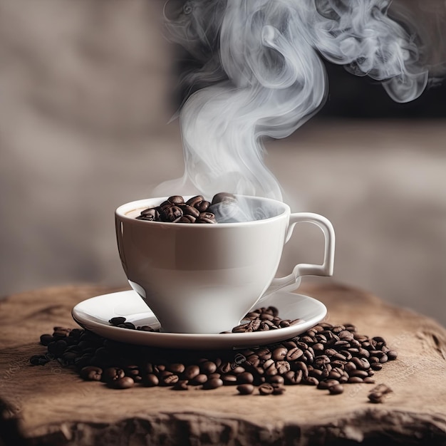 Kop warme koffie gegenereerd door ai
