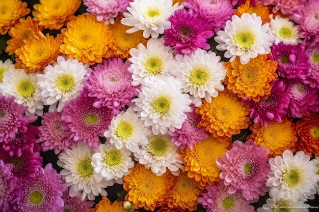 Kopieer achtergrond lente groen bloemen natuur veld ruimte bloesem bloemen blad mooie Generatieve AI