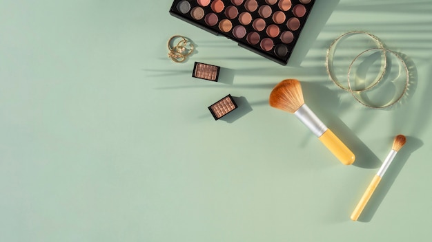 Kopieerruimte schoonheid cosmetica producten