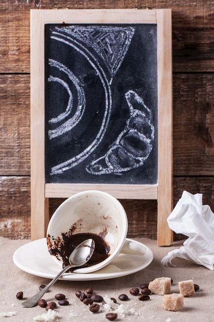 Kopje dronken koffie