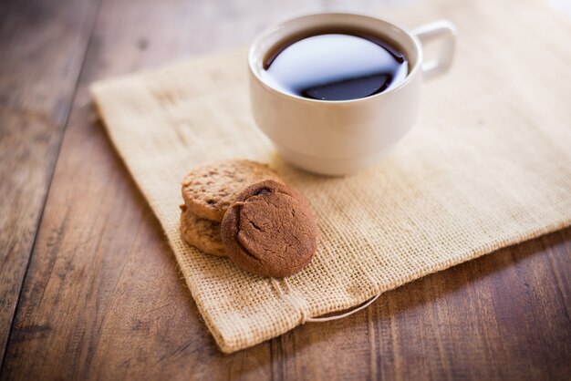 Kopje koffie en koekje