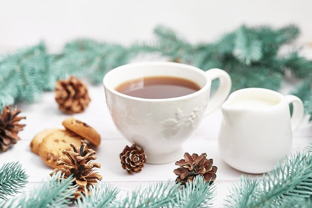 Kopje koffie met melk