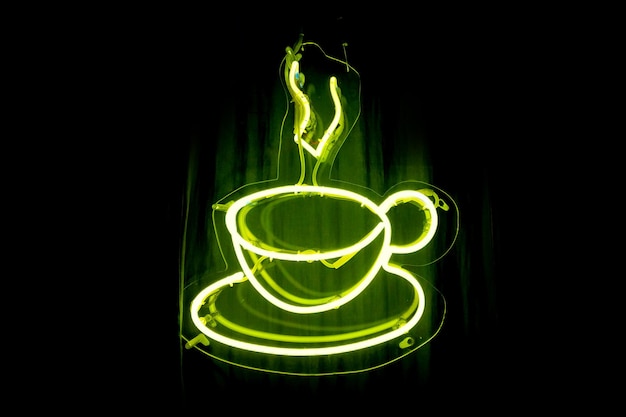 Kopje koffie Neonlicht