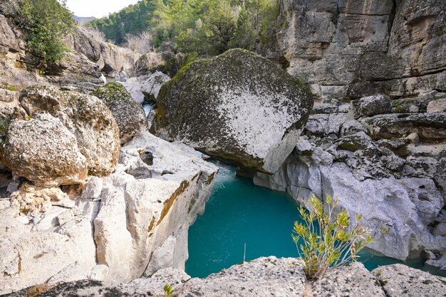 Kopru cay in de koprulu-vallei antalya turkiye