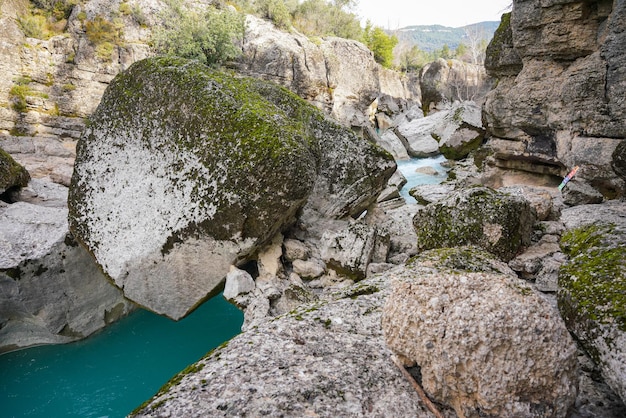 Photo kopru cay in koprulu valley antalya turkiye