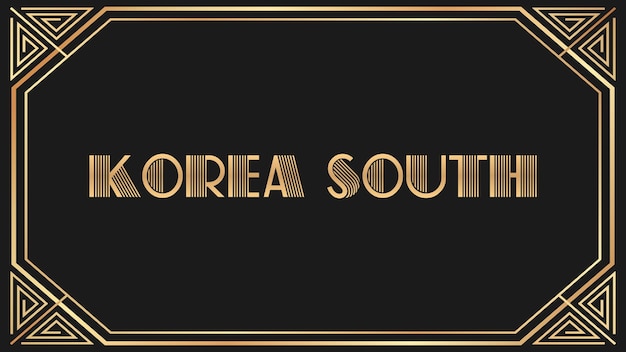 Photo korea south jazz gold text