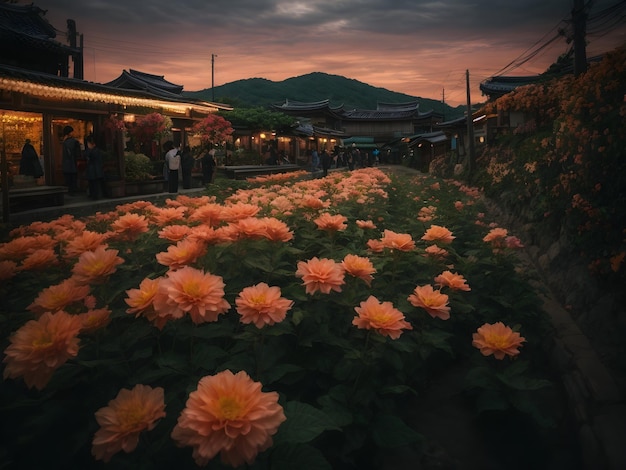 한국 여행 벽지 한국의 유명한 랜드마크 한국의 경치 좋은 풍경 한국의 관광 배경