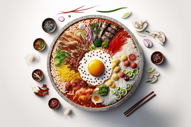 Koreaans traditioneel eten Aziatische keuken stijlvol en creatief