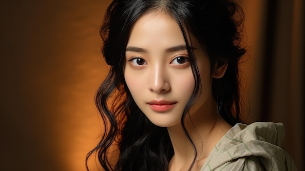 Korean beauty HD 8K wallpaper Stock Photographic Image