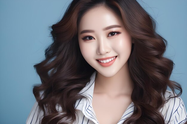 Korean beauty and skin care model
