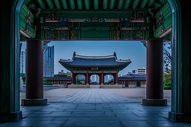 Korean Cheonggyecheon Palace Arch