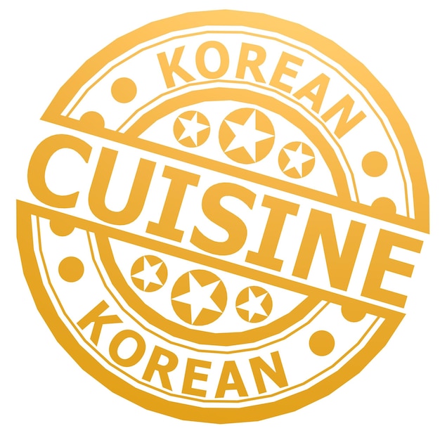 Korean cuisine stamp