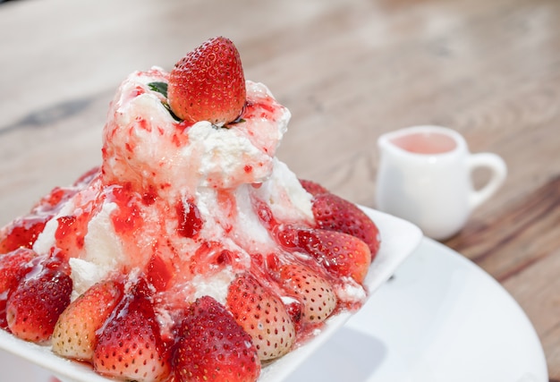 Korean dessert or bingsu