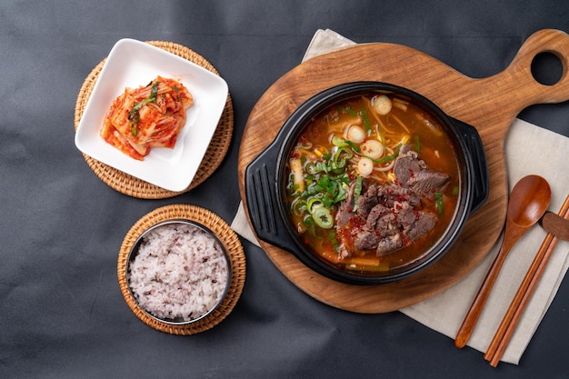 korean food korean beef beef bibimbap rice soup raw meat kimchi stew stew beef tartare side dishes spicy tofu