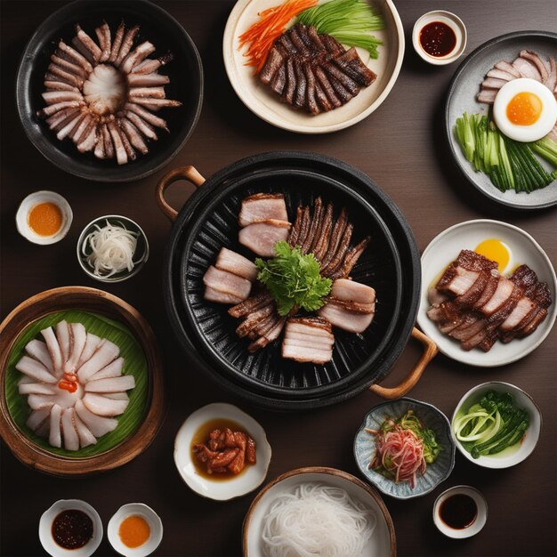 Korean Food Photography Samgyeopsal