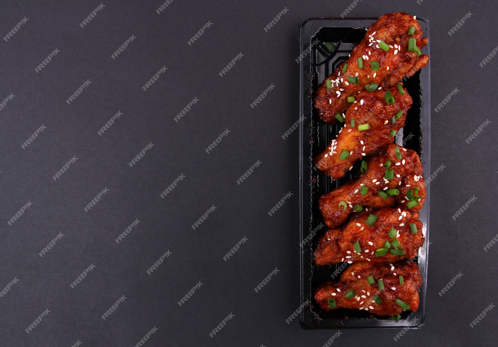 Premium Photo | Korean fried chicken.
