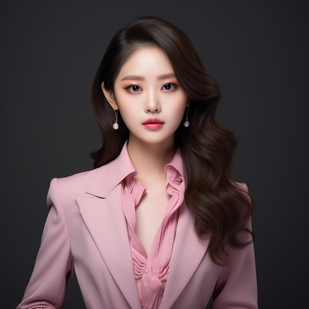 Korean Girls Embracing Playful Elegance in Vibrant Pink Fashion of Barbie