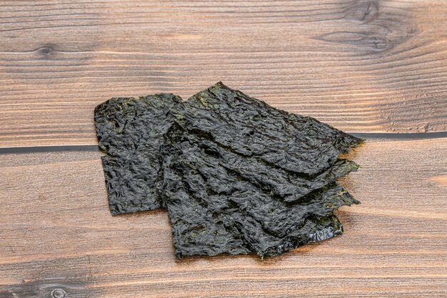 Korean nori seaweed chips heap snack