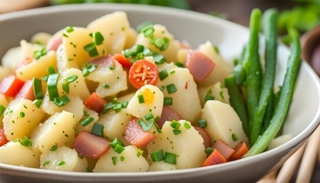 Photo korean potato salad