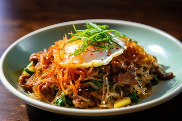 Korean rice noodle dish