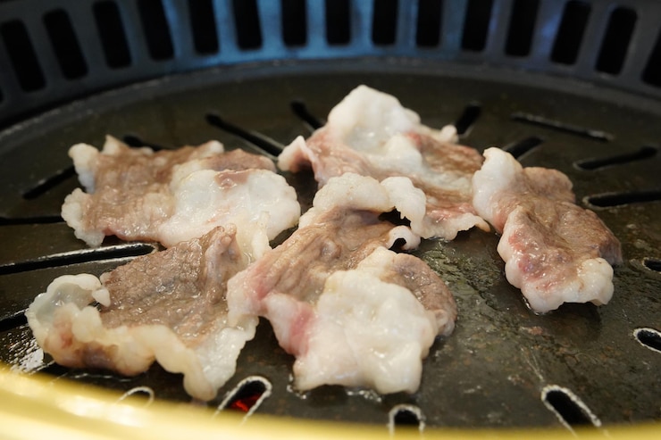 Photo 한국식 그릴 된 고기 가