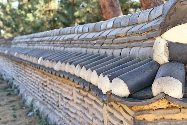 Korean traditional architecture wall