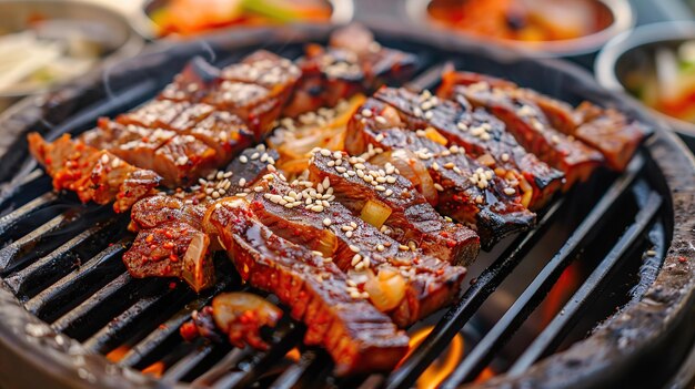 Premium Photo | Korean Traditional Food BBQ Meat Generative AI