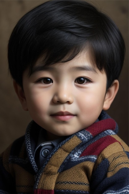 3歳未満の韓国人の子供の肖像画
