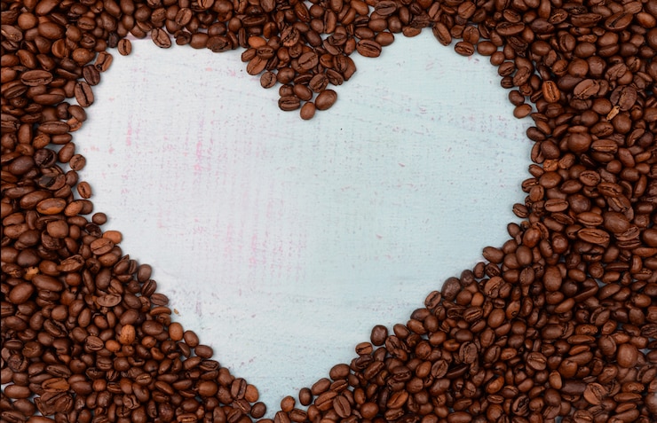 Foto korrels van aromatische koffie
