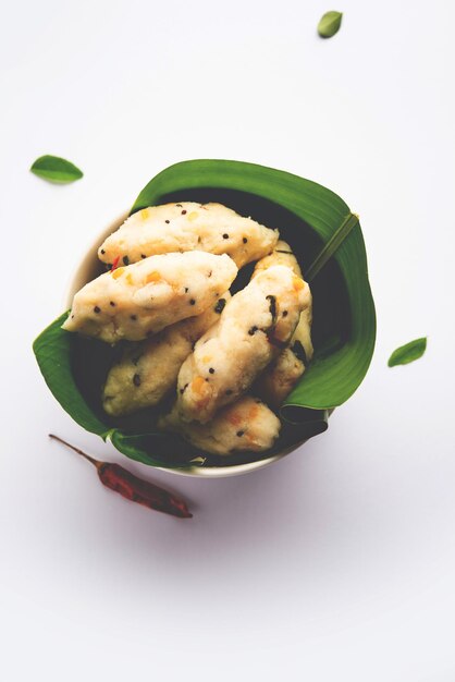 Kozhukatta Pidi is a steamed snack food from kerala rice flour with finger impressions