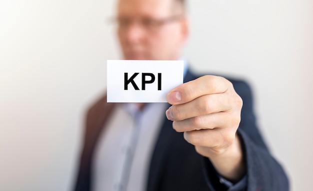 KPI acroniem inscriptie. belangrijkste prestatie-indicator concept.