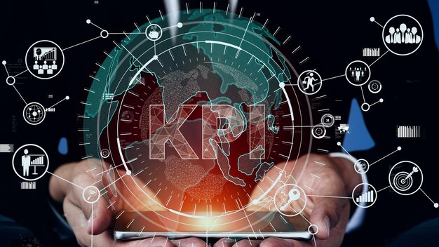 Photo kpi key performance indicator for business conceptual