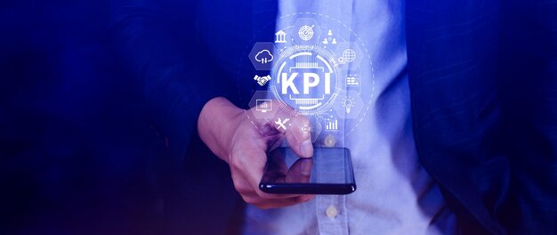 Концепция ключевых показателей эффективности Система управленческих данных КПИ подключенная база данных отслеживает операции по прибыли и данные продаж Графическая панель анализа финансовых бизнес-данных