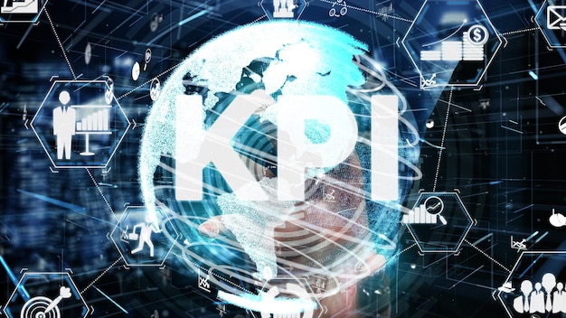 KPI Key Performance Indicator voor Business conceptueel