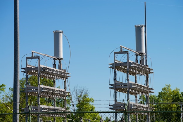 Krachtcentrale energie hoog gevaar