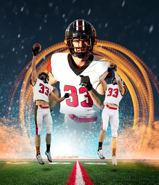 Krachtige American Football Superbowl compositie